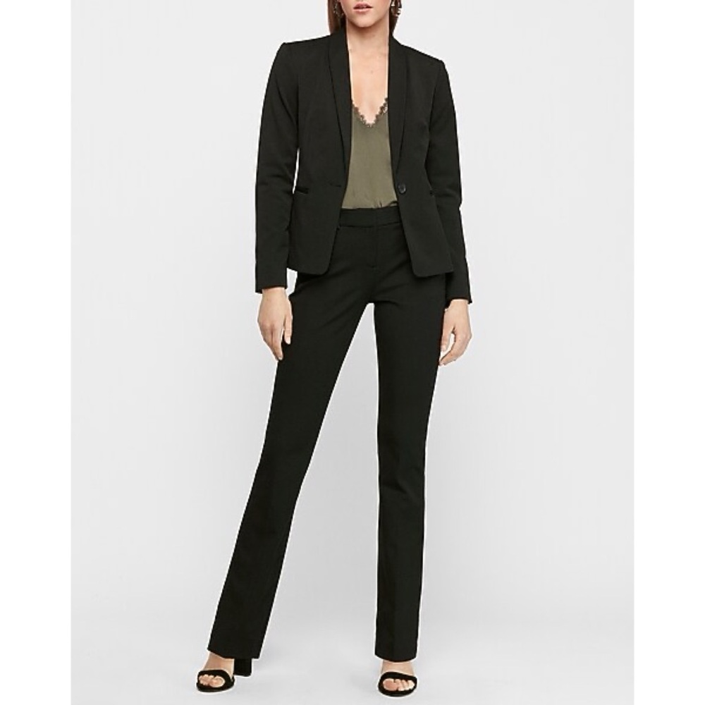 Express Mid Rise Barely Boot Columnist Pant